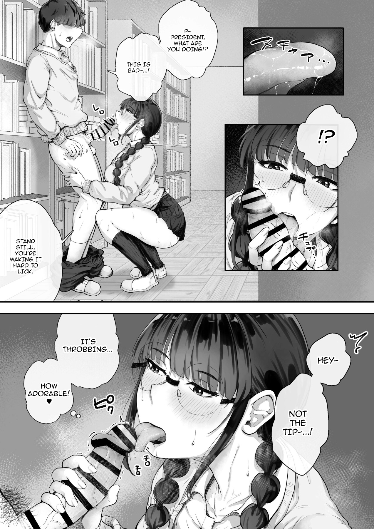 Hentai Manga Comic-The Busty Library Committee President Is Very Interested In Lewd Stuff-Read-8